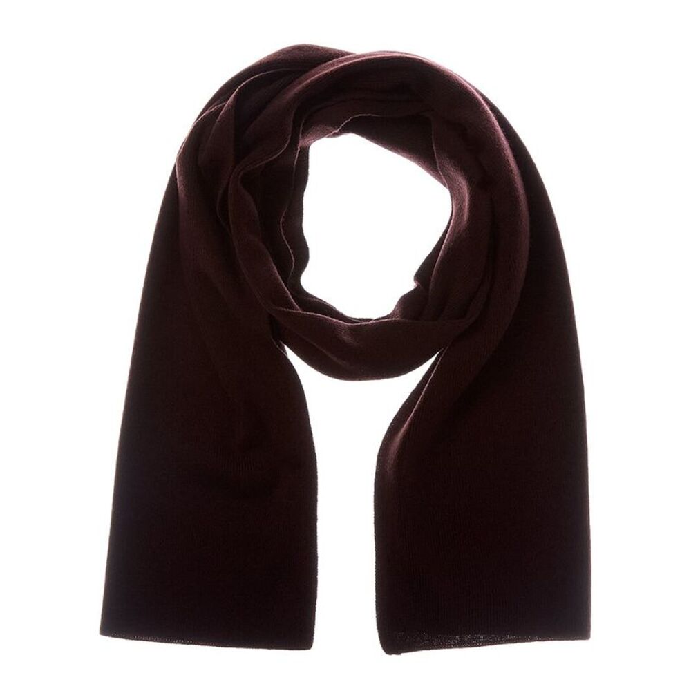 Sofiacashmere Full Needle Rib Wool & Cashmere-Blend Scarf, Brown